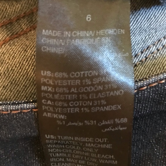 WHBM skinny high waisted dark wash - Picture 5 of 15